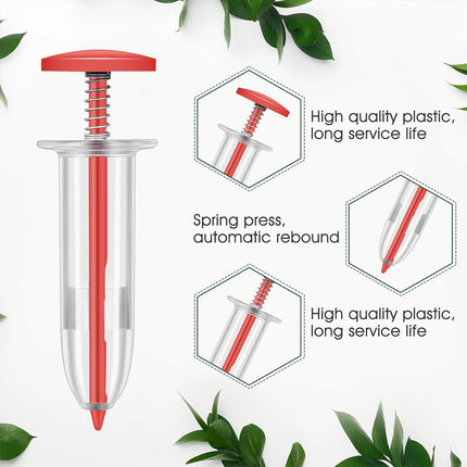 4Pcs Handheld Seed Dispenser Seeder Sower Tool for Garden Plant Pots Sowing