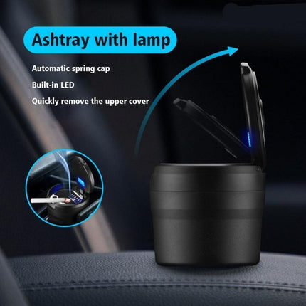 Auto Car Ashtray LED Lid Cigarette Cup Ash Holder Self Extinguishing