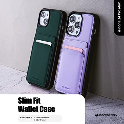 For iPhone 14 Series Goospery Balance Fit5 Card Case, Ultra Slim PU Leather