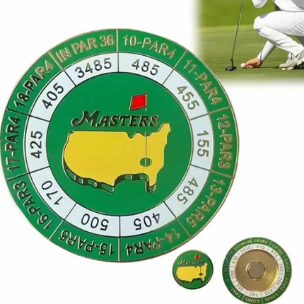 The Masters Scorecard Golf Ball Marker 2024 Tournament Coin Magnetic