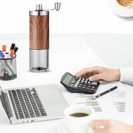 Portable Travel Hand Coffee Bean Grinder Stainless Steel Conical Burr