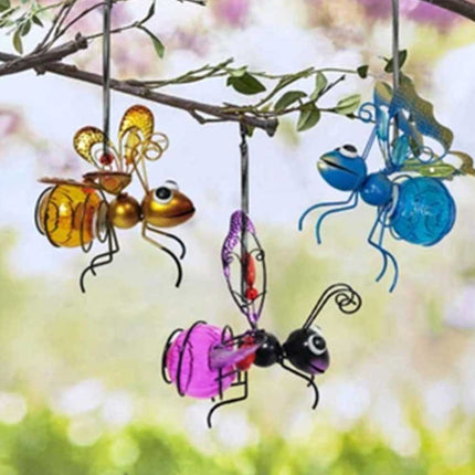 Solar Bee Light Hanging Waterproof Outdoor Tree Ornament Garden Decor