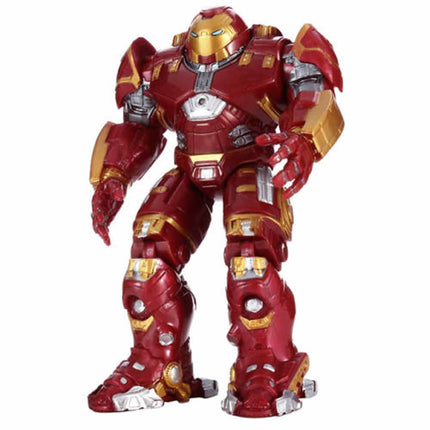 LED Light Up Mech Action Figure Toy for Kids with Glowing Armor