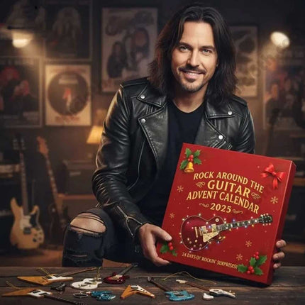 2025 Guitar Advent Calendar, 24 Days Christmas Countdown 2D Flat