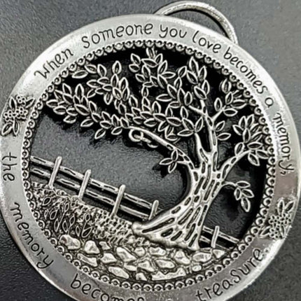 Memory Wall Tree Keepsake Hanging Metal Sign Plaque Ornament Decoration
