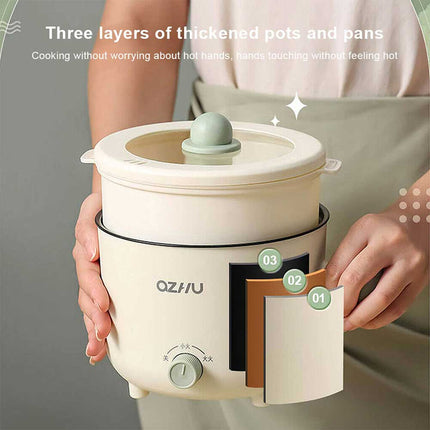 Small Electric Cooker Boiling Stewing Pot Portable Travel Dormitory Kitchen