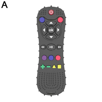 TV Remote Shape Baby Teether Silicone Chew Toy Soothe Teething Toy