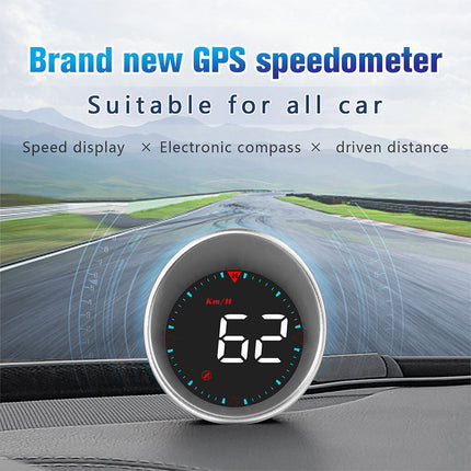 Universal G5 HUD GPS Speedometer Car Head Up Display with Speed Alarm