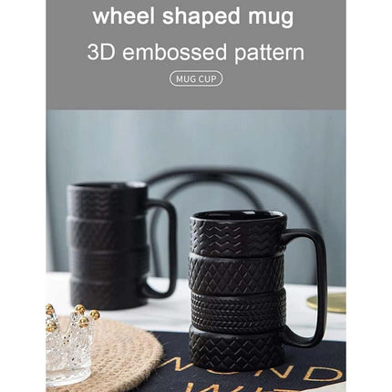 Tyre Tire Mug Large Ceramic 500ml Birthday Christmas Tea Coffee Gift