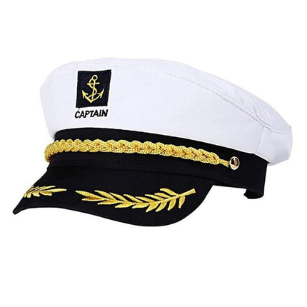 Navy Captain Hat, Skipper Yacht Hat, Sailor Costume Cosplay Fancy Dress