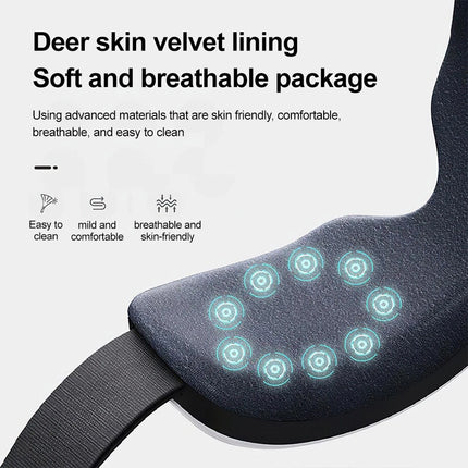 Eye Massager with Heat & Bluetooth Music – Reduce Strain, Relax