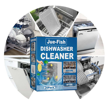 20 Packs Dishwasher Cleaning Tablets – Removes Limescale & Build-Up