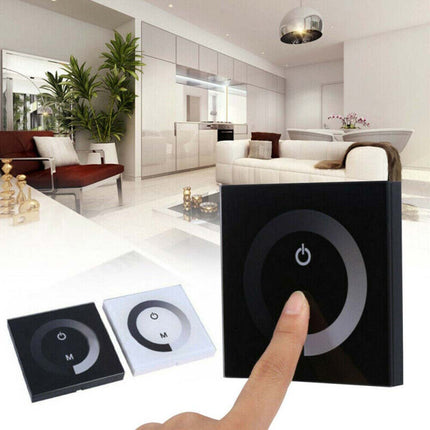 12V-24V Touch Panel LED Smart Dimmer Controller Wall Mounted Switch