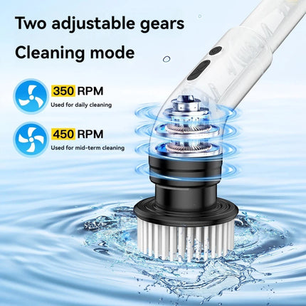 9 in 1 Electric Spin Scrubber Cordless Cleaning Brush Bathroom Power Scrubber