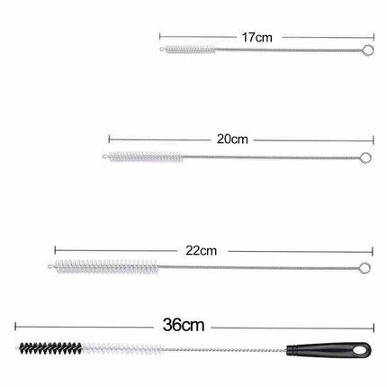 8Pcs Long Handle Cleaning Brush for Bottles & Cups, Kitchen Scrub Washer