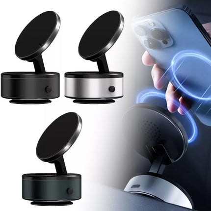 Electric Car Phone Mount Magnetic Suction 360° Rotation Vacuum Holder New