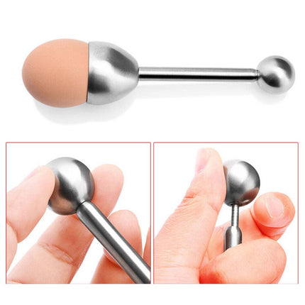 1X Stainless Steel Egg Shell Opener Cutter for Boiled Egg Topper