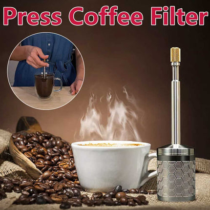 Travel Coffee Maker Portable Final Press Reusable Filter Coffee Brewer