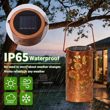 Solar Sunflower Lantern Outdoor Waterproof Hanging Garden Yard Patio Light
