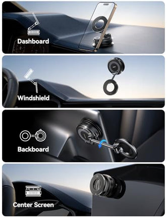 JOYROOM 360° Magnetic Car Mount, MagSafe Suction Cup Holder for iPhone Android