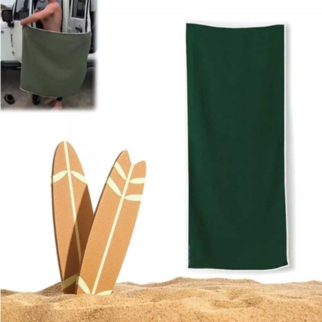 Outdoor Magnetic Coral Fleece Towel, Multifunctional Bath Towel with Magnets