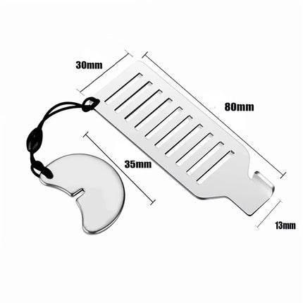 Portable 8cm Stainless Steel Anti-Theft Door Blocker Security Tool