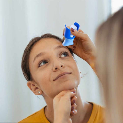 Portable Eyedrop Dispenser Bottle – Reusable Eye Drop Applicator Aid