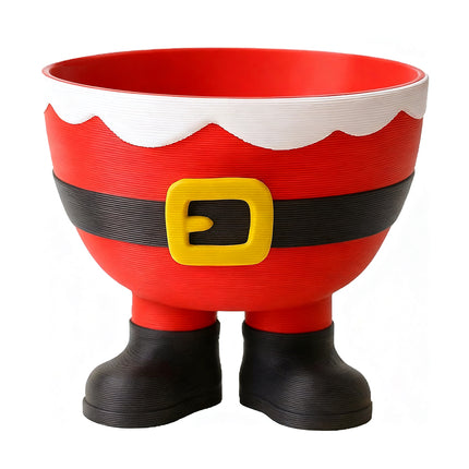 3D Printed Christmas Feet Bowl, Santa & Elf Red Candy Holder Gift