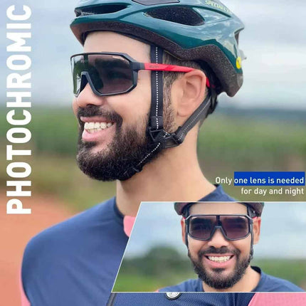 Photochromic Cycling Glasses Men Women Mountain Bike Road Sunglasses