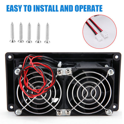 12V 15W RV Side Air Vent Ventilation Exhaust Fan Caravan Motorhome Trailer Camper