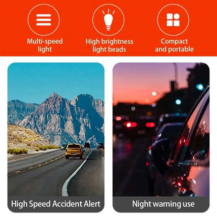 Magnetic 360° Rotating LED Car Warning Light Flashing Emergency Lamp
