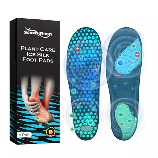 Oveallgo Ice Silk Foot Pads Plant Care Cooling Therapeutic Foot Patches