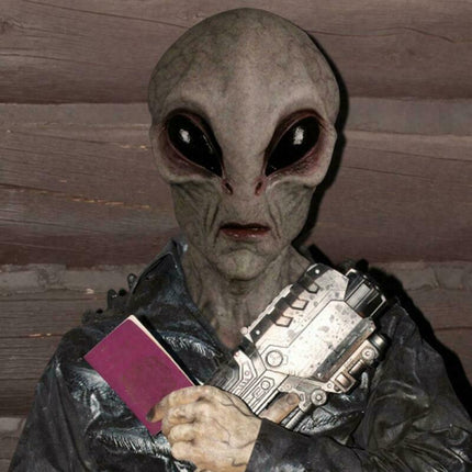 Soft Latex Alien Mask, Scary Halloween Cosplay Prop Comfortable