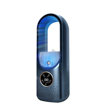 Portable Leafless Electric Fan 6 Speed Silent Timer Air Cooler Conditioner