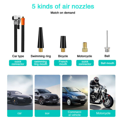 Wireless Digital Tyre Inflator Pump for Car, Portable Touch Control