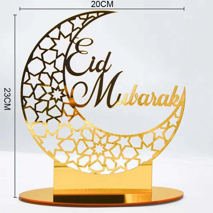 Islamic Eid Mubarak Acrylic Hanging Ornament Ramadan Home Decoration