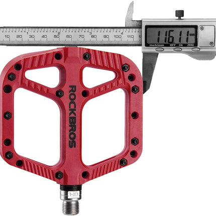 ROCKBROS Nylon Composite MTB Pedals, 9/16" Bearing, Wide Flat Platform