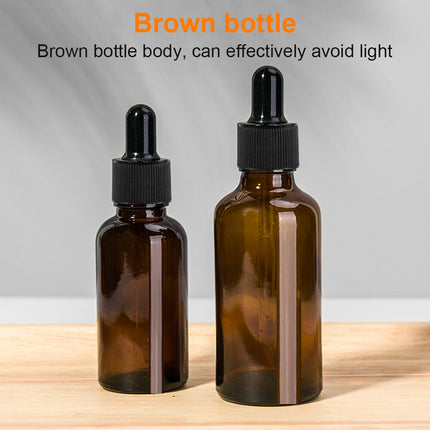 5-100ml Amber Glass Dropper Bottle, Essential Oils Reagent Eye Pipette AU