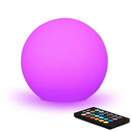 16 Color RGB LED Globe Lamp Remote Control Mood Light Night Orb 15cm
