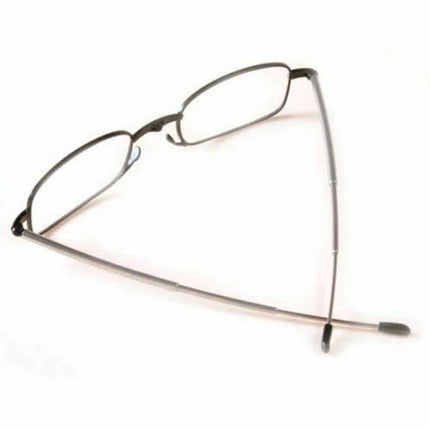 Men's Folding Reading Glasses +1.5/+2.0 with Black Frame & Carry Case