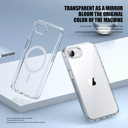 Clear Magsafe Case for iPhone 16e with Tempered Glass Screen Protector