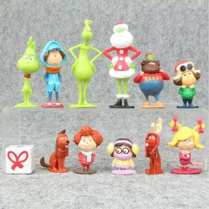12Pcs Christmas Cartoon Villain Action Figure Kids Toy Gift Set