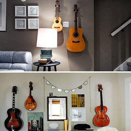 2X Metal Guitar Wall Hanger Non-slip Hook Holder for Guitar Ukulele