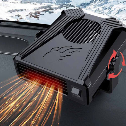 Portable 12V 150W Electric Car Heater, Cooling Fan & Defogger/Defroster