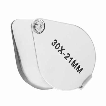 10X 20X 30X Jewelers Loupe Magnifying Glass Pocket Loop Magnifier Jewelry