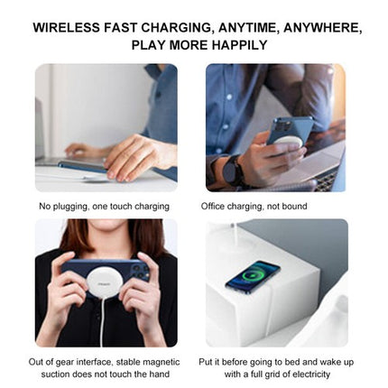 Pisen 15W Fast Charger Pad Magnetic MagSafe for iPhone 14/13 Pro Max/12 Mini
