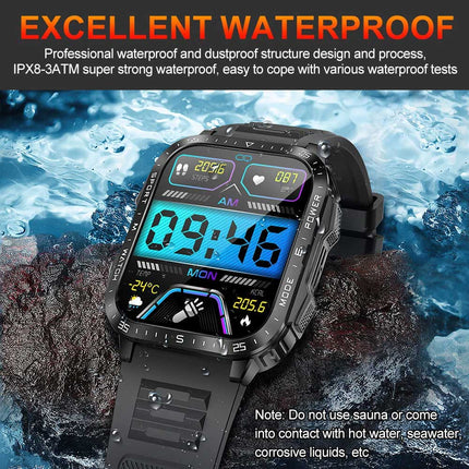 2025 Waterproof Smartwatch Heart Rate Fitness Tracker for Men Women