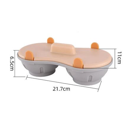 Microwave Double Cup Egg Poacher, Steamer & Boiler for 2 Eggs