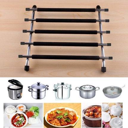 Stainless Steel Trivet, Hot Pan Stand Rack, Worktop Saver for Kitchen