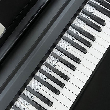 Silicone Reusable Piano Note Stickers for 88-Key Keyboard